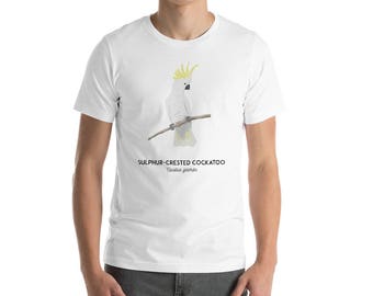 Sulphur-Crested Cockatoo shirt, unisex shirt, Australian animal shirt, bird Tshirt, animal tees, Australian native, mens shirt, womens shirt