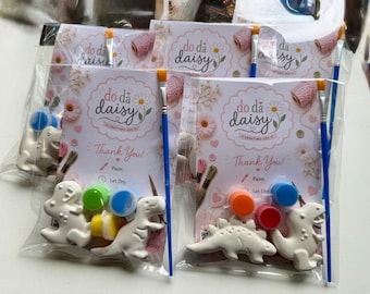 Dinosaur Plaster Mold Paint Kit, DIY Craft Party Favor