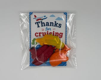 Custom Car Theme Birthday Party Favor Crayons, Kids Art Party Favors