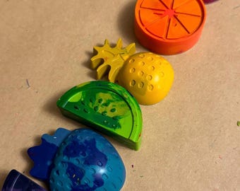 Fruit Shaped Crayons, Twotti Fruitti Birthday Party Art Supplies