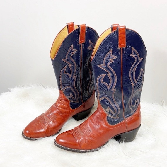 Vintage Sanders Cowboy Boots taille 10.5 D Etsy