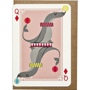 Reine des diamants Sea Lion A6 carte de voeux