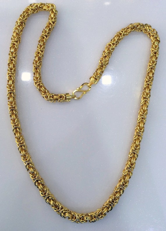 Gold Chain 22 K Gold Link Chain Fine Jewelry Necklace Etsy Canada