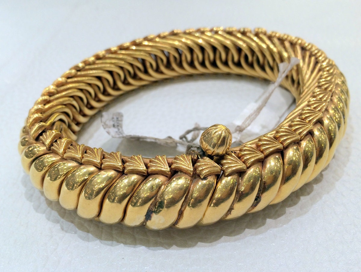 Gold Anklet 20K Handmade Ankle Bracelet Chain Ethnic Jewellery 497