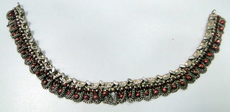 Barkha Silver Tribal Anklet main image 1