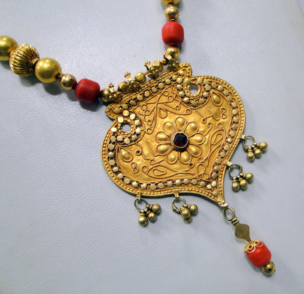 Rajasthan Gold Necklace, From India, Central Asia Jewellery, Ethnic and ...