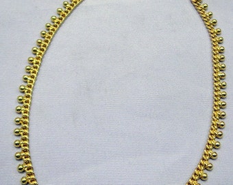 Real Gold Simple Anklet-Yellow Gold Ankle Bracelet-22K Gold Payal