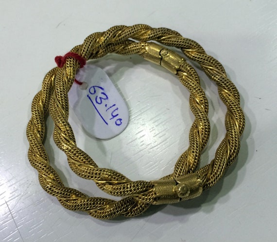 Buy Mansiyaorange Original Look Gram Gold Bangles For Women Online at Low  Prices in India - Paytmmall.com