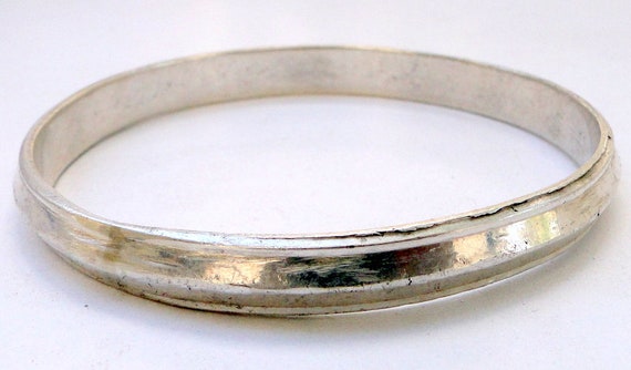 Sikh Kara Plain Bracelet Round Slim, 25 g (silver / XS)