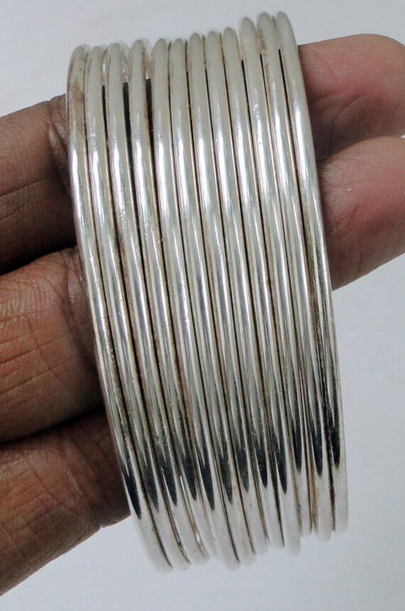 Sterling Silver Plain Bangle Sterling Silver Plain Bangle