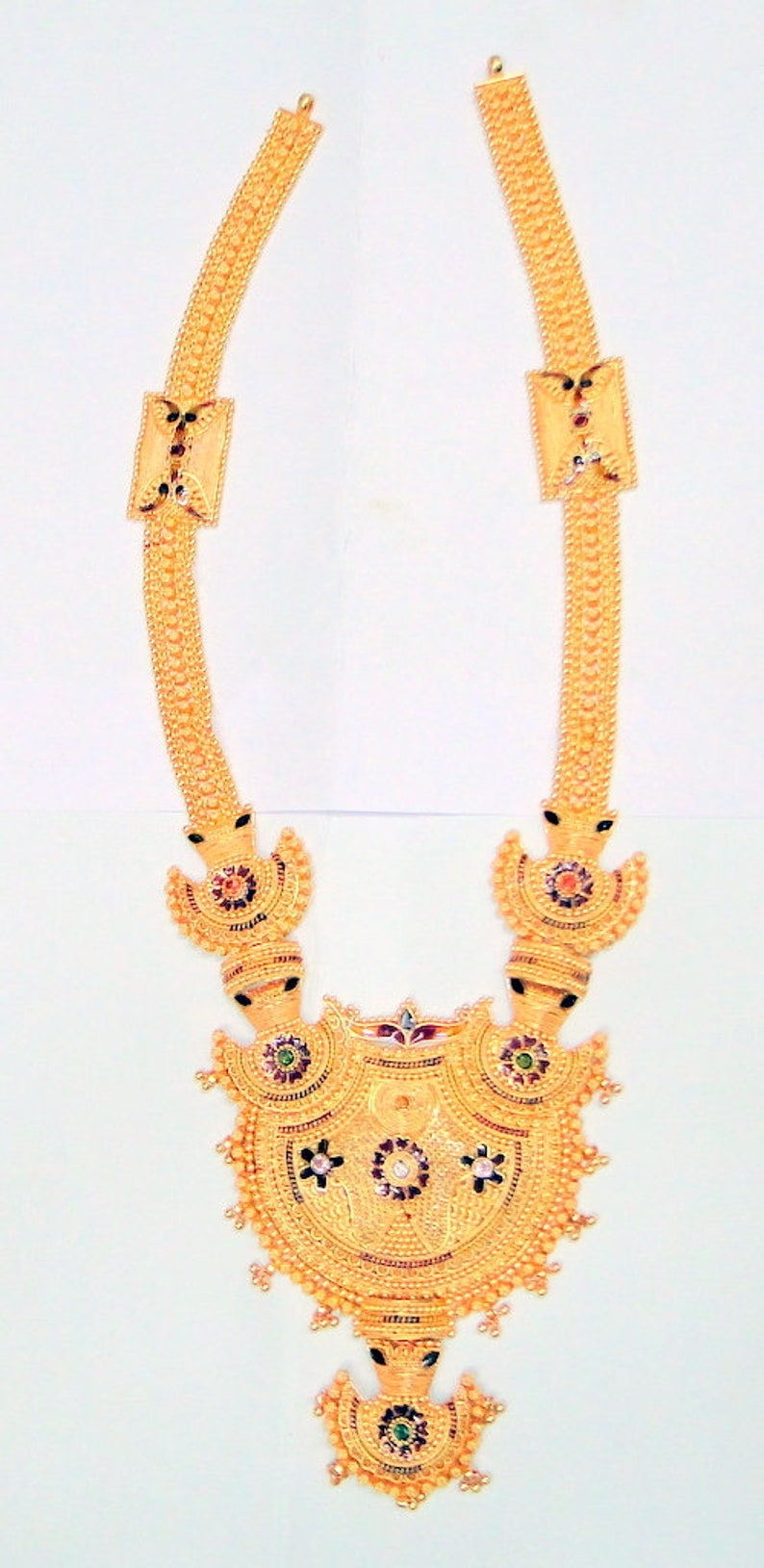 22k Solid Gold Choker Necklace Fine Handmade Jewelry 13049 Etsy