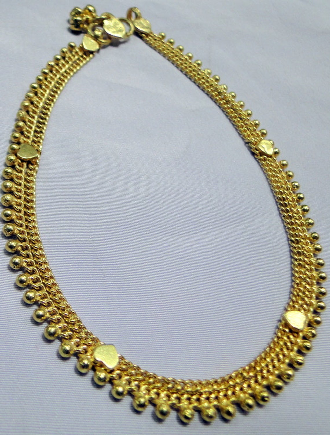 22 K Solid Gold Anklet Ankle Chain 11139 Etsy