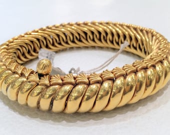 Gold Anklet 20K Handmade ankle bracelet chain Ethnic jewellery 497-072