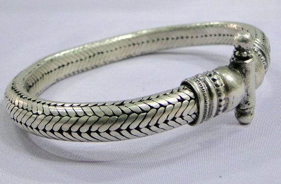 silver bracelet rope chain snake bracelet jewelry