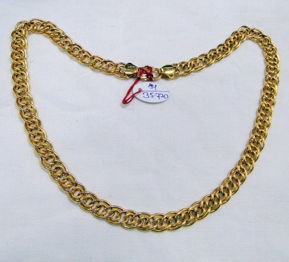 facultativo Seguid así graduado Cadena de oro 20K Cadena de oro collar eslabón cadena joyería - Etsy España