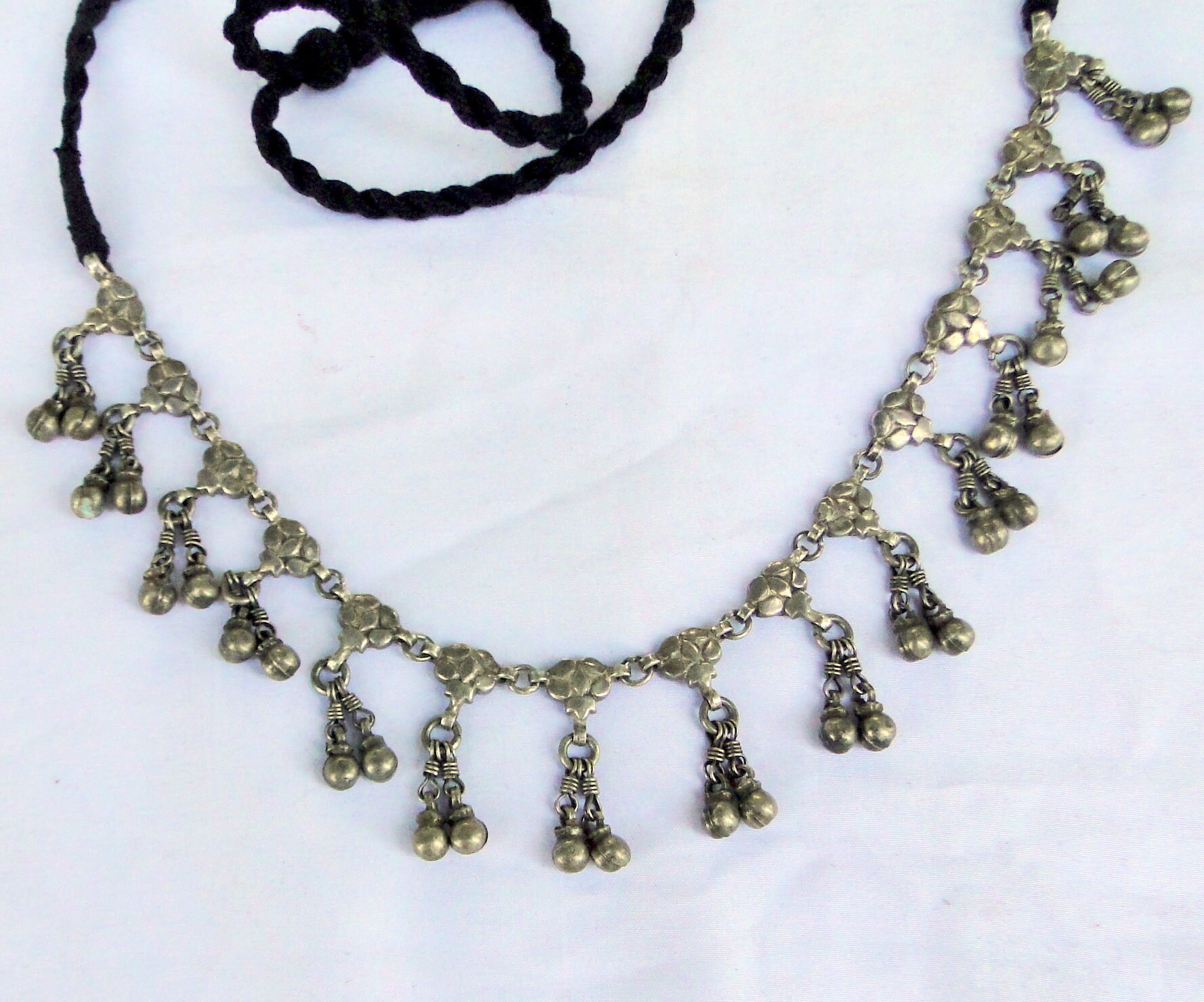 Vintage Sterling Silver Choker Necklace 