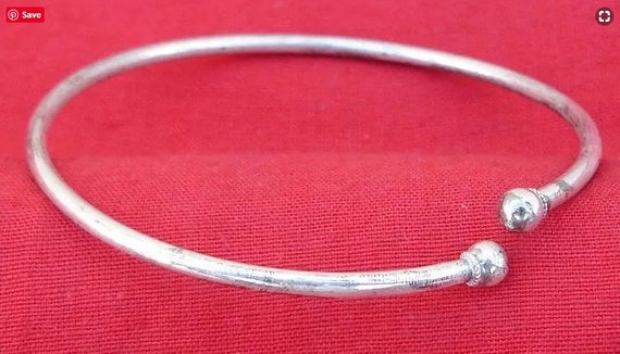 Sterling Silver Anklet / Upper Arm Bracelet Belly