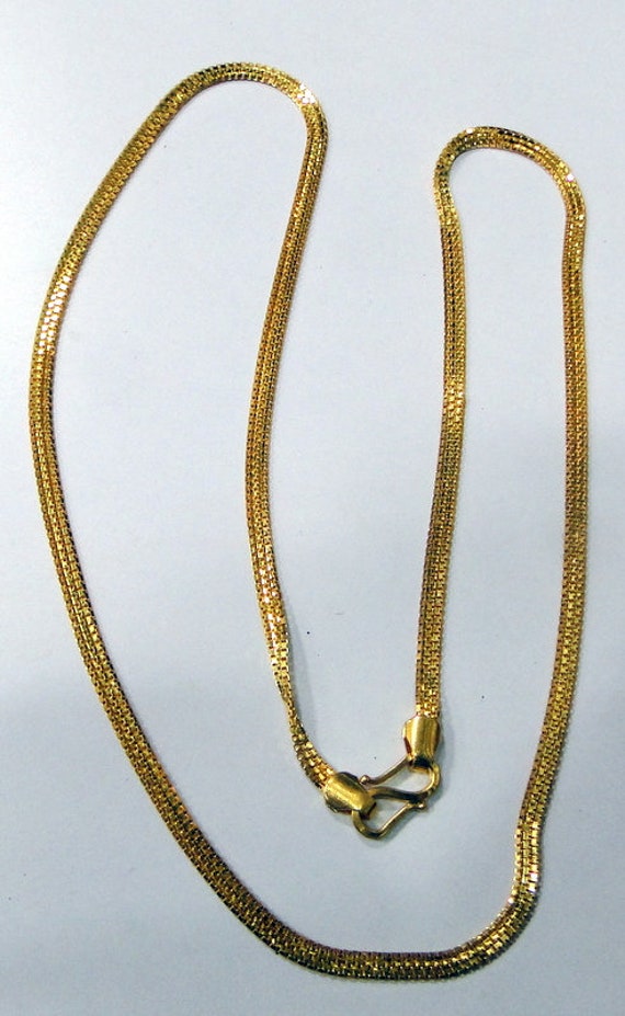 Pure 22k Solid Yellow Gold Chain Necklace For men 