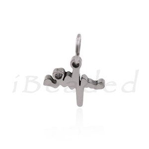 Tiny Heart Charm,Stainless Steel Beating Heart Pendant,DIY Handmade Accessories