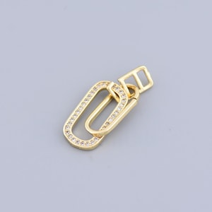 Collier 2 anneaux, collier cercles entrelacés, collier double anneaux, collier double cercle, collier minimaliste personnalisé, 18,5 x 9,5 mm