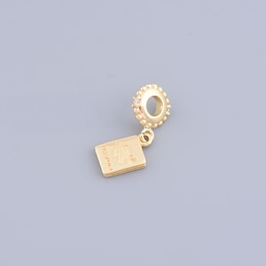 18K Gold Plated Airplane Pendant, Delicate Airplane Pendant Necklace, For Jewelry Making, 13.5x8mm