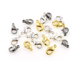 Brass Lobster Clasps,DIY Jewelry Clasps,Metal Clasps Necklace Making Supplies 10pcs/20pcs/30pcs