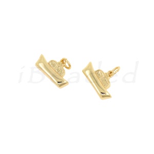 18K Filled Gold Ship Pendant, Ship Charm, Boat Charm, For DIY Jewelry Making Supplies, 16x10x5mm