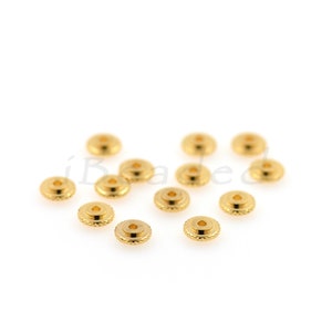 Gold Plated Brass Gear Spacer Beads,Unique Jewelry Accessories,Personalized Jewelry Decoration 10pcs/20pcs/30pcs