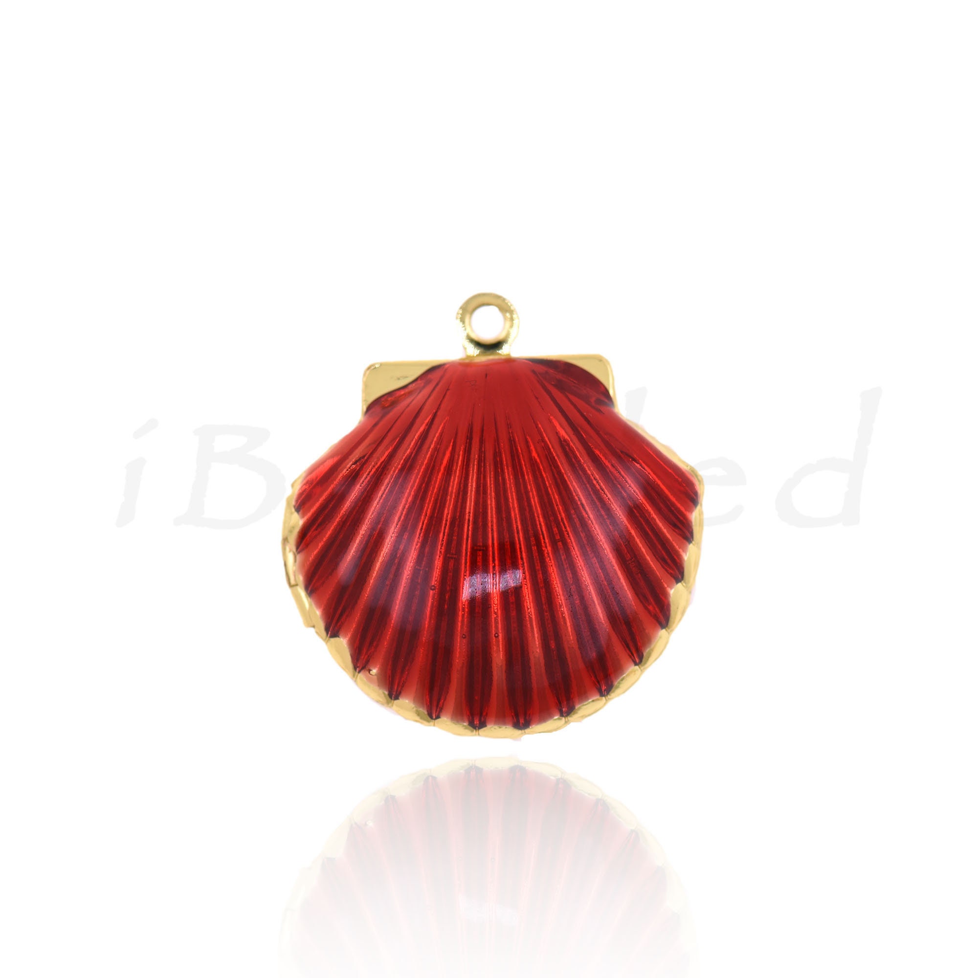 Ice Shell Charm Colorful Enamel Shell Pendant, Shell Charm, Sea Charm, DIY Jewelry ...