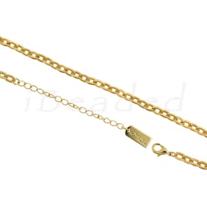 Gold Plated Brass Oval Chain, Simple Original Oval Chain, 50cm
