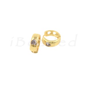 Messing Offene Herz Ohrringe Tropfen Ohrringe, 18K Filled Gold Diamant Ohrringe Tropfen Ohrringe, Hoher Schmuck, 15x5,5mm