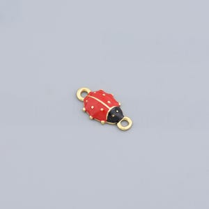 Elegant Beetle Connector in Gold with Sparkling Gemstones for Necklaces and DIY Jewelry Projects,19x10mm