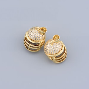 Exquisite Jewelry,Rugby Helmet Pendant CZ Pave Charm, for DIY Sports Necklace Bracelet Making  Findings,14x16mm