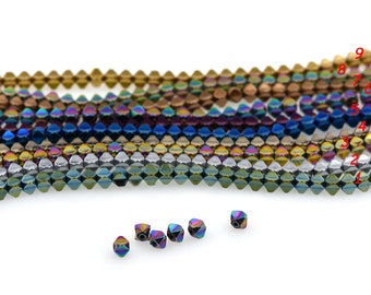 Tiny Hematite Spacer Beads,Small Healing Stone Bead,Full Strand Gemstone Beads Jewelry Accessory 3x3mm