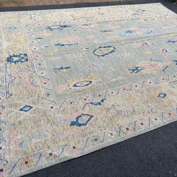 Oushak Rug 9x12 Etsy