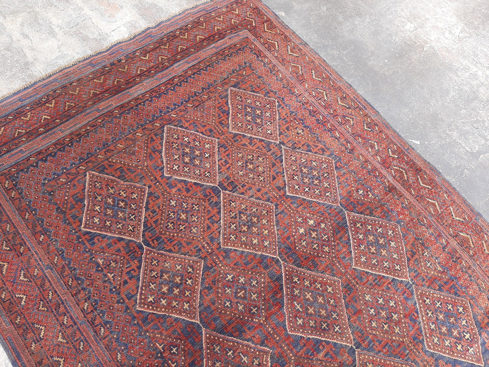 48 x 68 Füße Vintage afghanischen Teppich flache Weben | Etsy