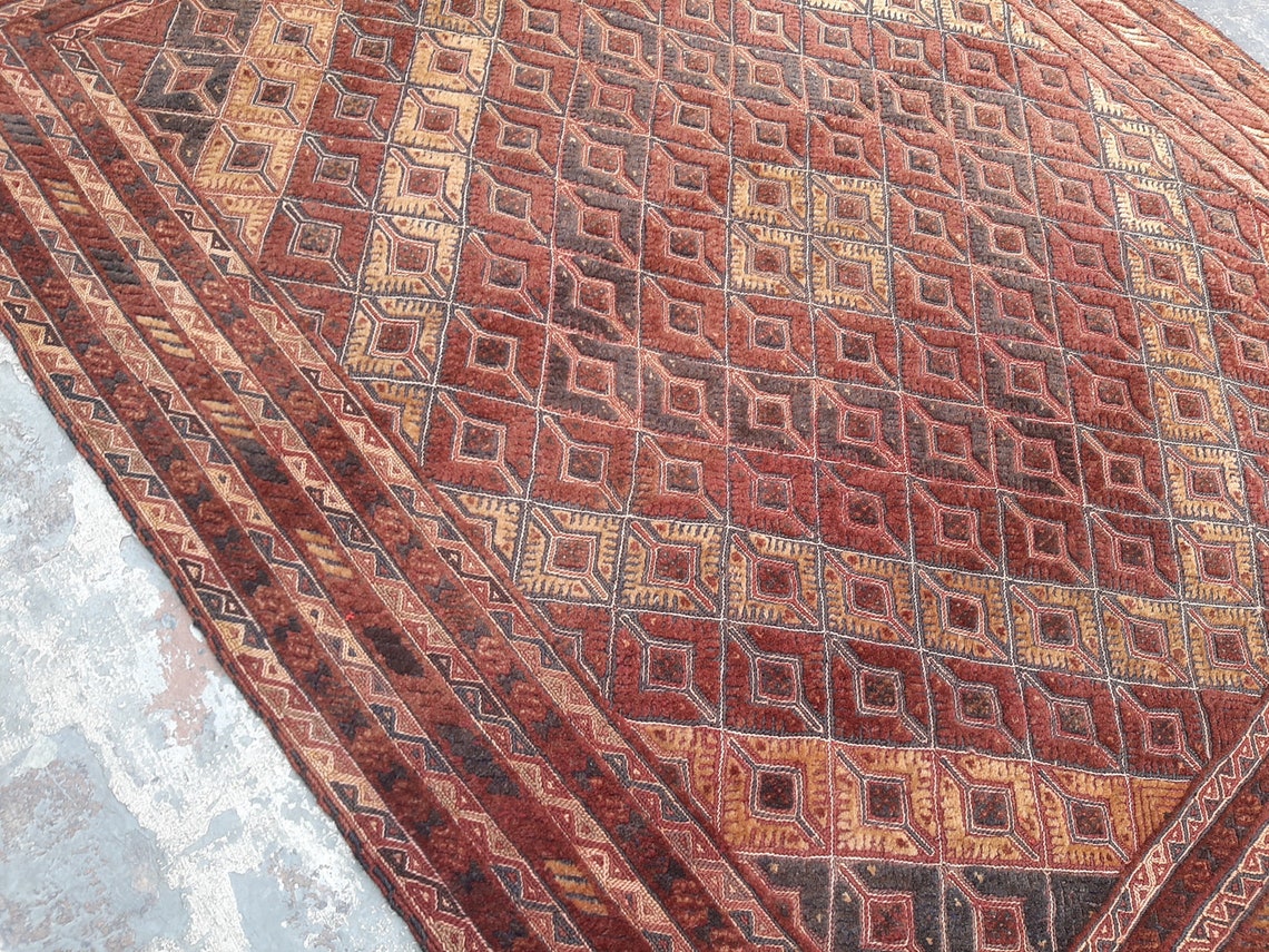 51 x 65 Füße Vintage afghanischen Teppich flache Weben | Etsy