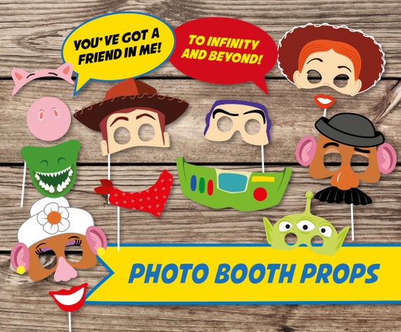 Mr Potato Head Photo Props Toy Props Woody Mask Photo Booth Etsy