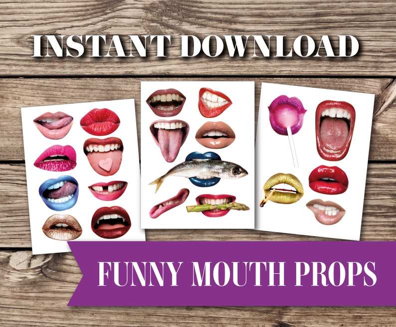Funny Wedding Props Realistic Mouth Lips Props Wedding - Etsy