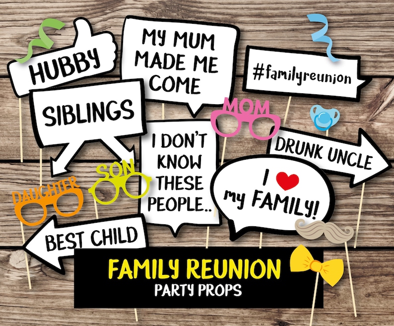 family-reunion-photo-booth-props-family-gathering-props-fun-etsy