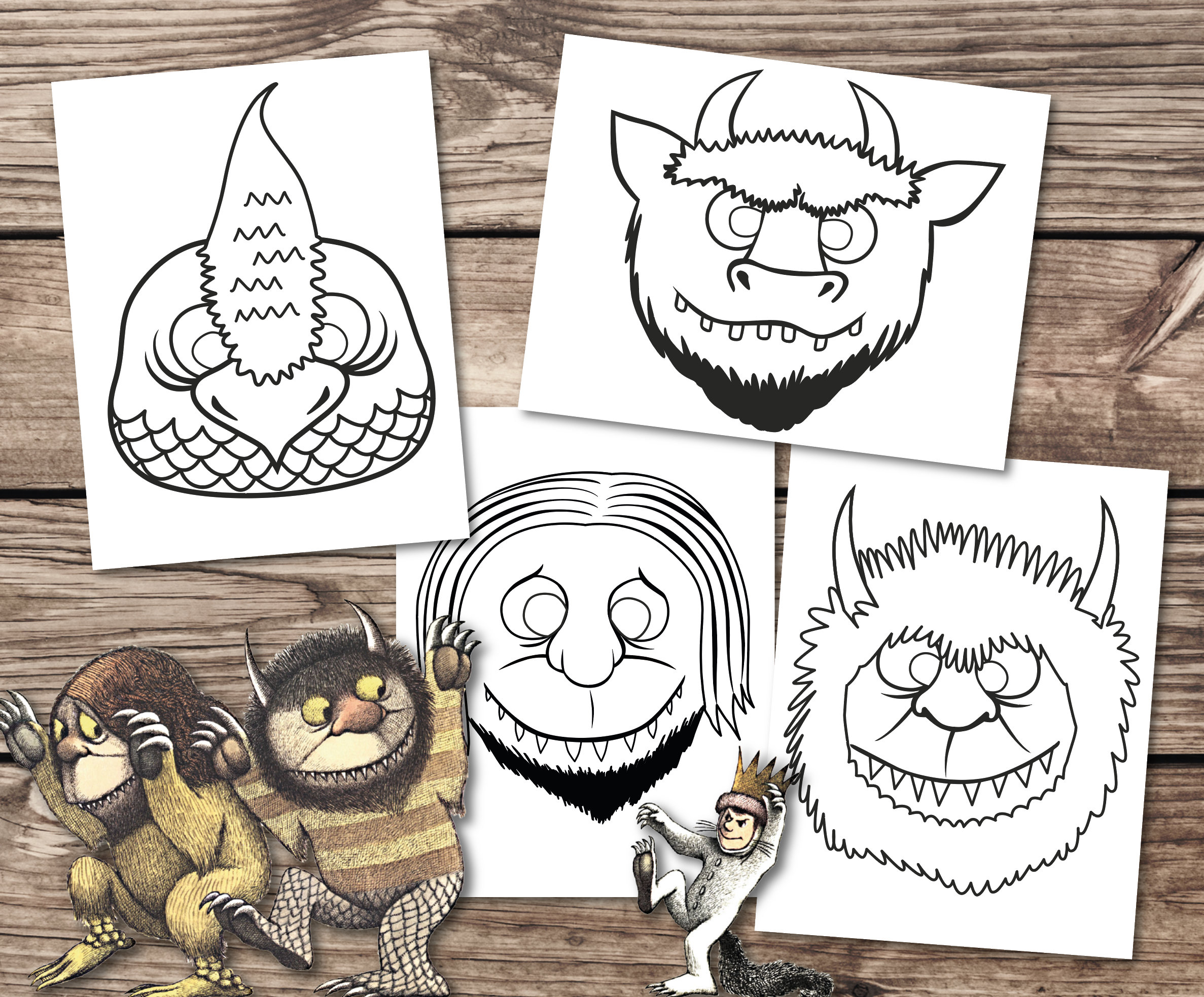 where the wild things are inspired masks where the wild etsy sweden
