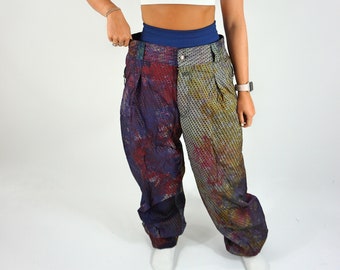 womens vintage tracksuit joggers festival trousers in large