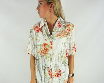 vintage womens shirt blouse in large