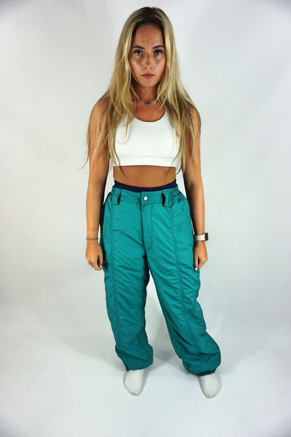 womens vintage retro ELLESSE ski trousers