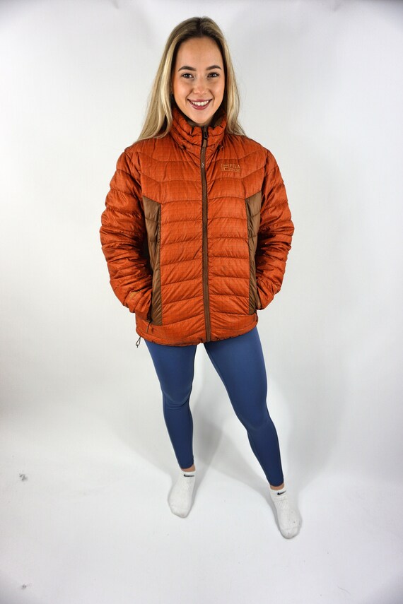 Fila orange puffer jacket 2025