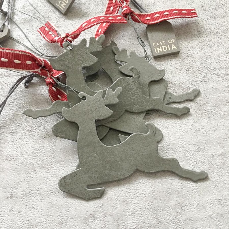 Metal Reindeer Christmas Tree Decoration