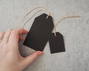 Black Luggage Gift Tags