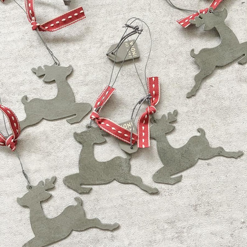 Metal Reindeer Christmas Tree Decoration