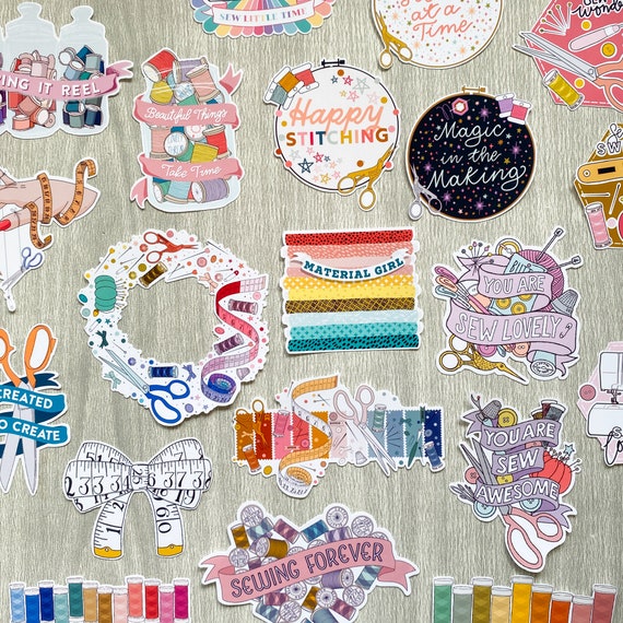 Vinyl Sticker: Spools Quilt Block Vinyl Sticker: Spools Quilt Block
