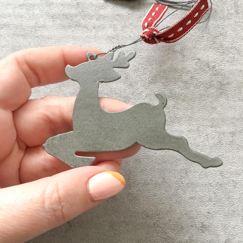 Metal Reindeer Christmas Tree Decoration